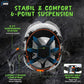 AOLAMEGS Construction Safety Hard Hat - ANSI Z89.1 Type Ι OSHA Approved Safety Helmets with Chin Straps Lightweight Reflective Vented ABS Hard Hats For Men Women Industrial Workwear 6-point Suspension