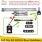 SUNYA Archery Bow Stabilizer for Compound Bow, Carbon Fiber Body Flexible Core, Damping System and Weights Kit, 8",10",12" 15" in Expedition Series