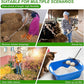 10inch Large Metal Chicken Poop Scooper, 36" to 75" Long Chicken Coop Litter Scoop with Stainless Steel Adjustable Handle, 4 in 1 Detachable Litter Sifting Shovel Scoop for Chicken Coop Accessories