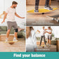 Board - unique board incl. corc roller, corc hemisphere and balance ball - surf balance board - balance training - balance board kids - balance board wood