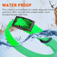 Dogline Biothane Waterproof Dog Collar Strong Coated Nylon Webbing with Black Hardware Odor- Proof for Easy Care Easy to Clean High Performance Fits Small Medium or Large Dogs, Tropical Green