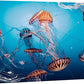 wall26 Canvas Print Wall Art Tiger Stripe Jellyfish Underwater Ocean Sea Nature Animals Photography Realism Rustic Scenic Landscape Wilderness Colorful for Living Room, Bedroom, Office - 24"x36"