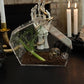 Coffin Shaped Jumping Spider Enclosure 9.5”x7.5”x5” Tarantula Enclosure Reptile Terrarium w/Sliding Magnetic Door. Great Reptile Tank Acrylic Aquarium Spider Box for Terrestrial or Arboreal Animal.