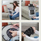 Cat Recovery Cone Kit Post Surgical Soft Pet Vest, Collar, and Non-Irritating Protection Cone for Cats - Comfortable Injury Care Solution (Black with White Paws, Small)