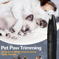 LEYOUFU Dog Clippers for Grooming, 2 Speed Dog Paw Trimmer with LED Light, Rechargeable Low Noise Pet Shaver for Trimming Dogs Cats Hair Around Paws, Eyes, Ears, Face, Rump (Black)
