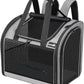 Pecute Cat Backpack with Widened Interior Space, Upgraded Dog Backpack Carrier with Various Ways to Carry, Pet Backpack with Breathable Mesh, Pet Travel Carrier with Soft Padded, Reinforced Support