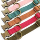 Didog Soft PU Leather Dog Collar, Stylish Quick Released Dog Collars for Large Dogs, Easy Clean Adjustable Pet Collar for Daily Walking, Blue, XL Fit 17-27" Neck