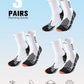 Compression Crew Running Socks: Athletic Socks for Men Women with Cushion,3 Pairs Work Hiking Basketball Sport Socks