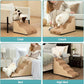 Dog Stairs for Small Dogs 19.7" H, Curved Dog Step for Puppy, Older or Cat, Medium Pet Ramp for Sofa, Couch or Bed, Ladder with High Density Foam, 15.7x28.3x19.7 inch, 4 Step, Light Brown