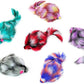 CHIWAVA 6PCS 3.1" Long Haired Furry Mice with Rattle Gradient Color Small Cat Toy Mouse Kitten Interactive Toy