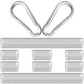 200Pcs 2.36" Heavy Duty Snap Hook Carabiners - M6 Galvanized Steel Quick Links for Keys, Hammocks, Swings, Outdoor Gear - Camping, Hiking, Fishing (Sliver)