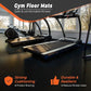 SUPERJARE 0.4'' Thick 12 Pcs 48 Sq Ft Rubber Top Exercise Equipment Mats, High Density EVA Foam Mats with Rubber Top, Interlocking Gym Flooring for Home Gym, Protective Workout Mat, Black