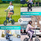 Gotrax Nano 14" Electric Bike, Max Range 25Miles(Pedal-Assist)&Max Speed 15.5Mph, 350W Folding E-Bike with Removable Battery, Adjustable Seat & Dual Mudguards, Commuter Electric Bicycle for Ages 13+