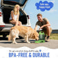 ortable Dog Travel Water Bottle, 77oz Large Portable Dog Water Bowl Dispenser, Leakproof Pet Drinking Bottle Dispenser for Hiking Camping Walking Travelling Beach Car Trips, No Spill, BPA Free,Green