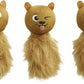 Outward Hound Nina Ottosson Plush Replacement Chipmunk Toys for Snuffle N' Treat Dog Ball Puzzle - 3 Pack