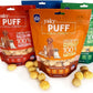 | yakyPUFF Himalayan Cheese Treats | Lactose Free | Gluten Free | Grain Free | USA MADE | For All Breeds | Peanut Butter Flavor Crispy Puffed Treat
