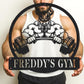 Custom Name Gym Metal Sign Personalized Fitness Wall Art Decor for Home, Workout Room, Garage, Powerlifting Center, Motivational Gift for Women, Men, Dad, Papa, Grandpa, Mother, Sister, Girls