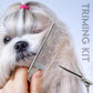Grooming Kit for Dogs at Home - Rechargeable Low Noise Cat and Dog Shavers & Clippers for Grooming Thick Hair - Cordless Grooming Clippers Includes Pet Hair Clippers, Nail Trimmer, Shears & Bath Brush