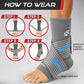 Sleeve Stars Ankle Brace for Women & Men, Ankle Wrap for Sprained Ankle, Compression Sleeve for Plantar Fasciitis Relief, Easy Customizable Support: w/Removable Strap (Pair/M:10"-12"/Gray)