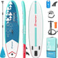 FBSPORT 11' Premium Stand Up Paddle Board, Yoga Board with Durable SUP Accessories & Carry Bag | Wide Stance, Surf Control, Non-Slip Deck, Leash, Paddle and Pump for Youth & Adult