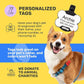 SiliDog AirTag Holder Silent Dog ID Tag – Personalized Engraved Silicone Pet Tag – Durable, Glow-in-The-Dark – White Bone