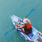 Kayak Paddle 4 Pieces Aluminum Shaft and PP Blade Floating 86.6in/220cm, 90.5inch/230cm Lightweight Oars
