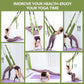 Leg Stretcher Strap, Stretching Equipment with Door Anchor Flexibility Trainer Backbend Assist for Dance Aerial Yoga Ballet Leg Stretching Exercise