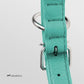 CollarDirect Rolled Leather Dog Collar, Soft Padded Round Puppy Collar, Handmade Genuine Leather Collar Dog Small Large Cat Collars 13 Colors (15-19 Inch, Mint Green Textured)