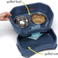 Neater Pet Brands Neater Feeder Deluxe Mess Proof Dog Bowls Elevated for Small Dogs Under 19 lbs, Made in USA, No Spill Raised Dog Food Bowl Stand Feeding Station, Food and Water Bowl Set, Dark Blue