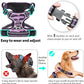 Timos Dog Harness,No-Pull Pet Harness Adjustable Soft Padded Dog Vest,Reflective No-Choke Pet Oxford Vest with Easy Control Handle for X-Small Dogs,Moon Night,XS