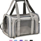 Large Dog Cat Carriers Puppies up to 25Lbs, Big Dog Carrier Soft Sided, Collapsible Travel Puppy Carrier - Large - Grey