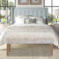 46 Inch White Bedroom Bench, Modern Multi-Purpose Bench with Wooden Legs, Faux Fur Upholstered, 3-Seater, 220 lbs Weight Capacity