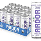 ARDOR ENERGY Sparkling Water with 100mg Natural Caffeine & 200mg L-Theanine from Organic Green Tea for Smooth Energy & Focus | Healthy Energy Drink | No Sugar, Zero Calories, Vegan, Gluten-Free | Blueberry Pom (Pack of 12, 12oz cans)