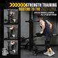 PowerTec Levergym Assisted Chin Up Bar and Dip Station, 400 lbs Max Load - Pullup Bar and Home Gym Equipment with Loaded Weights for Resistance Assist - Workout Equipment for Home Workouts