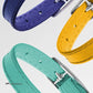 CollarDirect Leather Cat Collar with Removable Bell – Safety Kitten Collar with Elastic Strap (Yellow, 15 - 18 cm)
