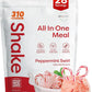 310 Nutrition All-In-One Meal Replacement Shake Powder - Plant-Based Protein Smoothie Blend w/High Fiber, Probiotics & Adaptogens - Low Carb, Vegan, Keto & Paleo Friendly - Peppermint Swirl - 28 Srv