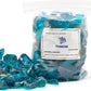 TWINKLING High Luster Fire Glass Gravel Stone,Broken Glass,Fire Pit Glass,Crushed Glass for Fireplace Pit Aquarium Garden Decoration,1-3cm,2-Pound Jar (Turquoise)