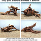 Hamiledyi Reptile Driftwood Decoration Natural Coral Driftwood Branches for Aquarium Reptiles Trunk Log Ornament Bendable Jungle Climbing Vines Decor for Bearded Dragon Lizad Amphibian Fish Tank