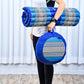 Leewadee Meditation Cushion Set – 1 Round Zafu Meditation Pillow and 1 Square Roll-Up Zabuton Meditation Mat, Pillows Bundle Filled with Kapok