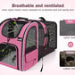 Pecute Cat Backpack Carrier, Expandable Cat Carrier Backpack with Breathable Mesh, Pet Carrier Backpack for Cats Small Dogs Puppies, Dog Backpack Carrier Great for Travel Hiking Camping Outdoor