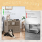 Dog House - Resin Outdoor Dog Kennel with Ventilated Design, Waterproof Dog Bed Shelter for Backyard, Garden & Patio