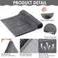 Amylove 4 Pcs Guinea Pig Cage Liner Guinea Pig Bedding Washable Fleece Pee Pads Reusable Small Animals Training Mat Small Animal Sleeping Bed for Bunny Hamster(Dark Gray,16 x 24 Inch)