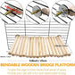 2Pcs Chinchilla Wood Ledge Hamster Wooden Flexible Platform Perch Climbing Toys Cage Accessories for Rat Mouse Sugar Glider Small Animal