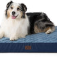Bedsure Orthopedic Dog Bed for Extra Large Dogs and Crate - Thick Memory Foam Pet Mattress with Removable Washable Cover and Egg Crate Foam, Suitable for Pet Up to 100 lbs, XL 41x29x4 Inches, Navy