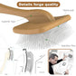 Slicker Brush for Dog, Doodles and Poodle Brush, for Tangles, Fluff Coat, Curly Hair Pets, Remove Loose Fur, Matts, Undercoat, Double Coat, 24mm Pins, 3.5''*2.4'' Head, Medium Size, Wood