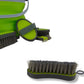 Collapsible Grooming Kit 10 Liter Bucket and 5 Grooming Tools - By Southwestern Equine (Lime Green)