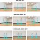 Gymnastics Double Horizontal Bars 3Play Parallel Bars Uneven Bars Gymnastics Training Kip Bar with 304 Stainless Steel Regulating Arms & Fiberglass Rail for Indoor Outdoor Home Club Use