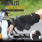 HANDLANDY Fingerless Framer Work Gloves for Men, Utility Grip Paded Gloves for Tactical Shooting Airsoft Hunting Driving (Black- 3 Fingerless, X-Large (Pack of 1))