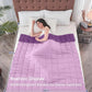 yescool Weighted Blanket for Adults (15 lbs, 60" x 80", Purple) Cooling Heavy Blanket for Sleeping Perfect for 140-160 lbs, Queen Size Breathable Blanket with Premium Glass Bead, Machine Washable