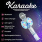 Sing-Along Bluetooth Karaoke Microphone and Bluetooth Stereo Speaker, Swirl Edition, All-in-One (Swirl Blue)
